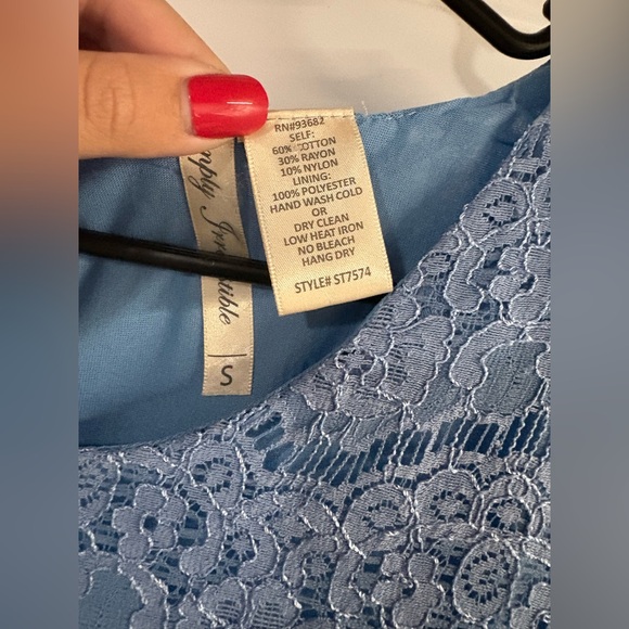 Blue Lace Women Top✨ - Picture 4 of 7